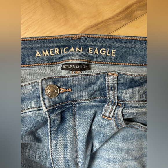 AE Next Level Stretch High Waisted Ripped Jegging - Picture 4 of 5